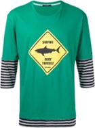 Guild Prime - Surfing Layered T-shirt - Men - Cotton - 3, Green, Cotton