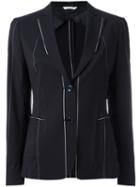 Tonello - Deconstructed Blazer - Women - Polyamide/polyester/spandex/elastane/virgin Wool - 42, Blue, Polyamide/polyester/spandex/elastane/virgin Wool