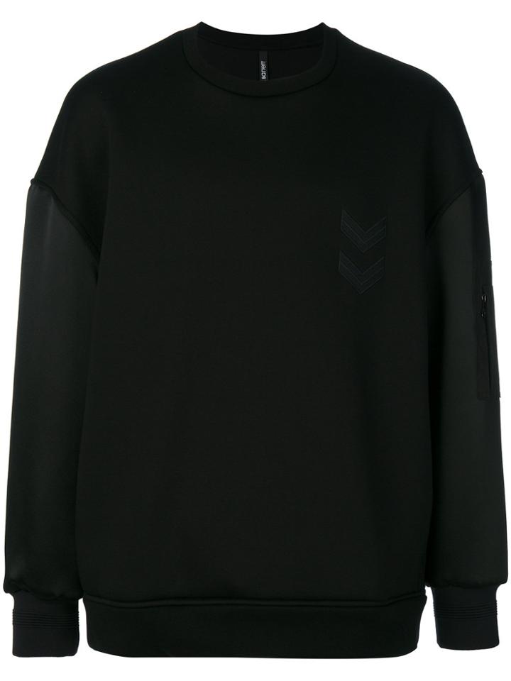 Neil Barrett Arrow Embroidered Sweatshirt - Black