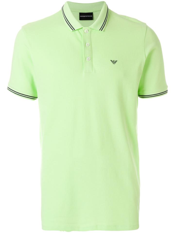 Emporio Armani Logoed Polo Shirt - Green