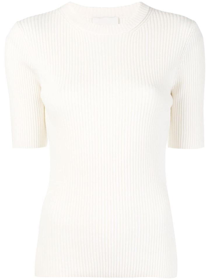 3.1 Phillip Lim Ribbed Crewneck Sweater - White