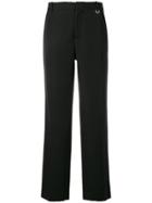 Paco Rabanne High Waisted Trousers - Black