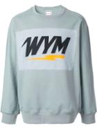 Wooyoungmi Printed Logo Sweatshirt - Blue