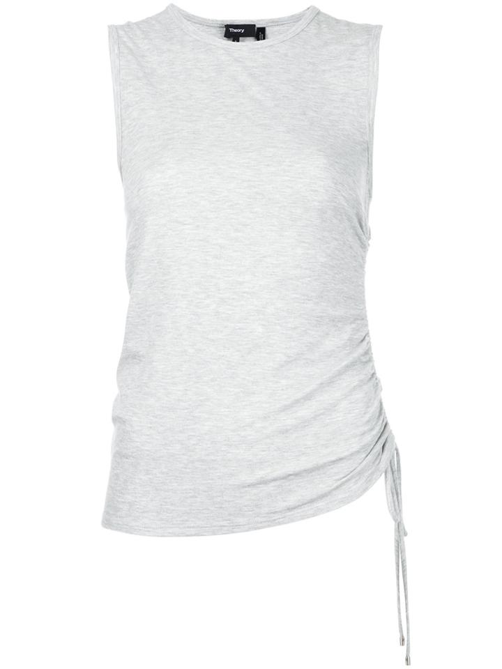 Theory Rimaeya Ribbed Sleeveless T-shirt - Grey