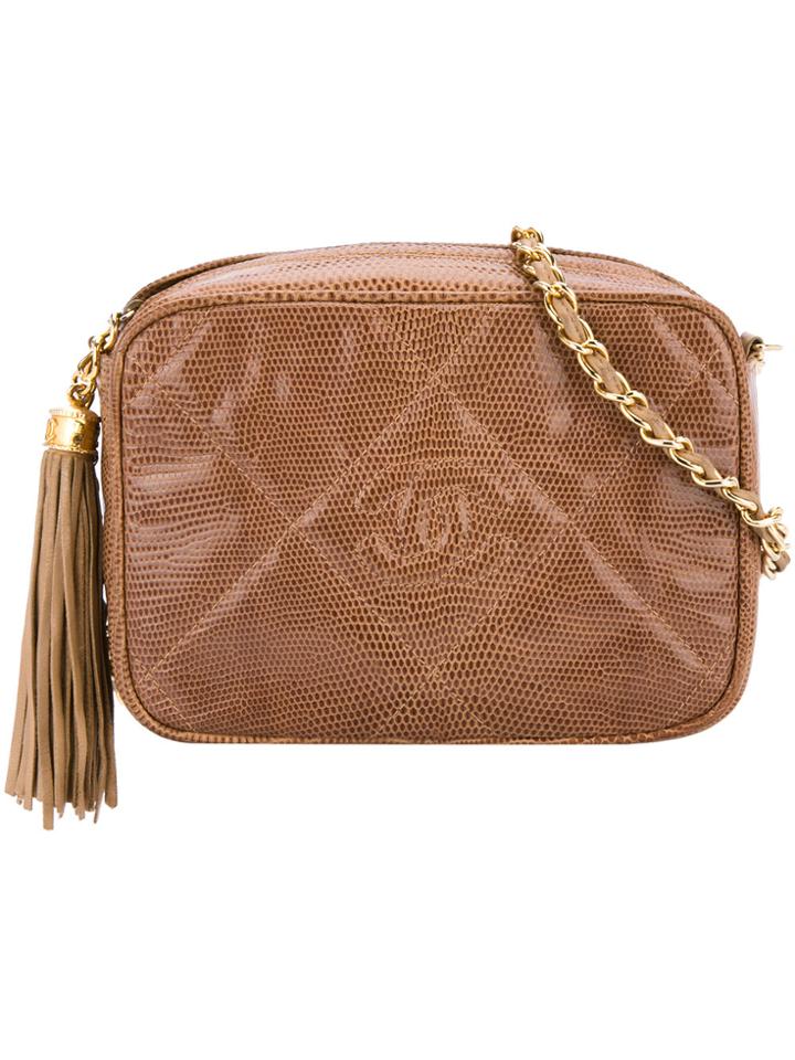 Chanel Vintage Fringe Camera Bag - Brown