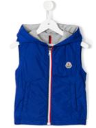 Moncler Kids Zipped Vest, Toddler Boy's, Size: 4 Yrs, Blue