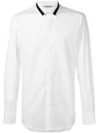 Neil Barrett Contrast Trim Collar Shirt - White