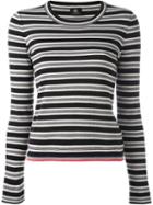 Ps By Paul Smith Striped Sweater, Women's, Size: Small, Black, Cotton/polyamide