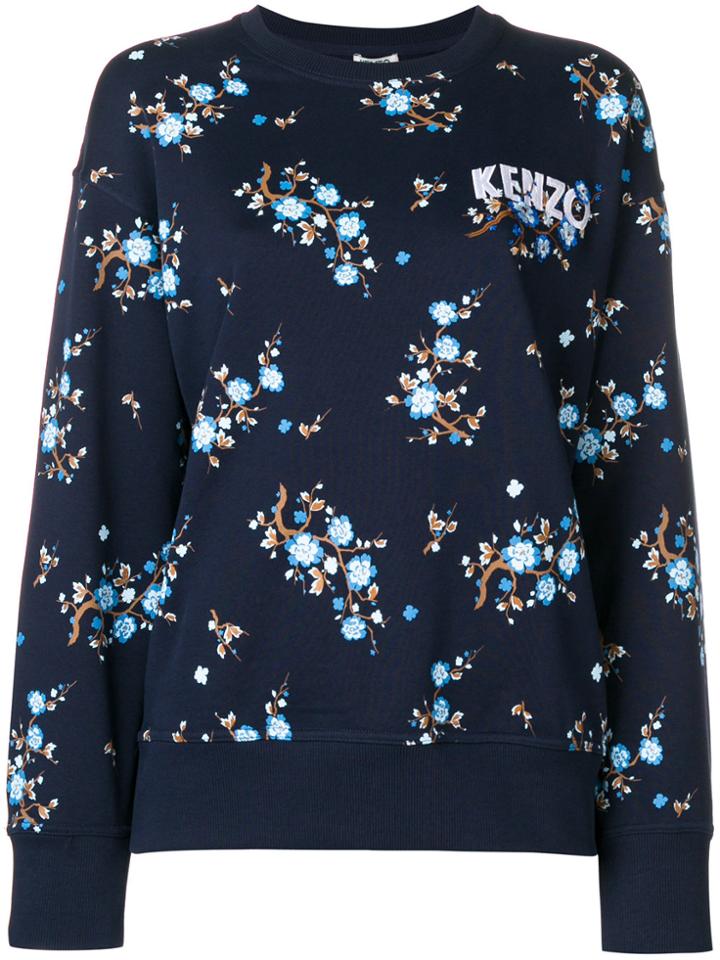 Kenzo Cheongsam Flower Sweatshirt - Blue