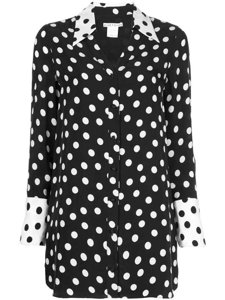 Alice+olivia - Polka Dot Blk/soft White Combo