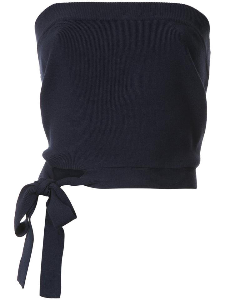 Loveless Knitted Tube Top - Blue