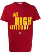 Moncler At High Altitude Print T-shirt - Red