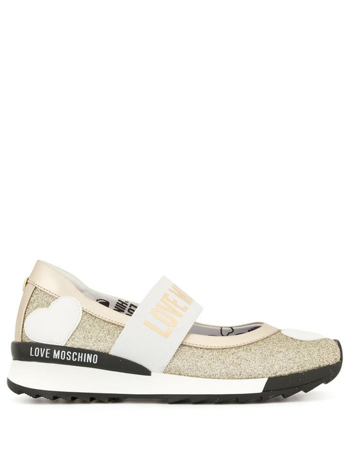 Love Moschino Slip-on Sneakers - Gold
