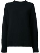 Marc Jacobs Mock Neck Knitted Jumper - Black