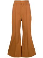 Chloé Bell Bottom Trousers - Brown