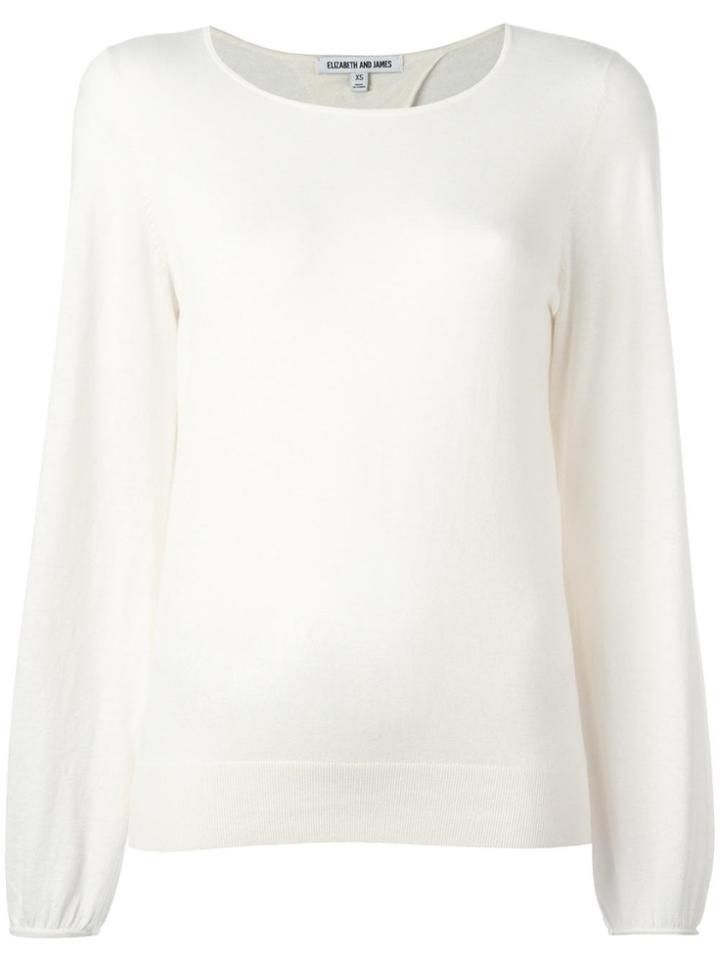 Elizabeth And James Round Neck Jumper - Nude & Neutrals