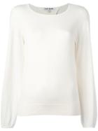 Elizabeth And James Round Neck Jumper - Nude & Neutrals