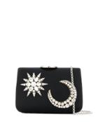 Giambattista Valli Crystal Embellished Clutch Bag - Black