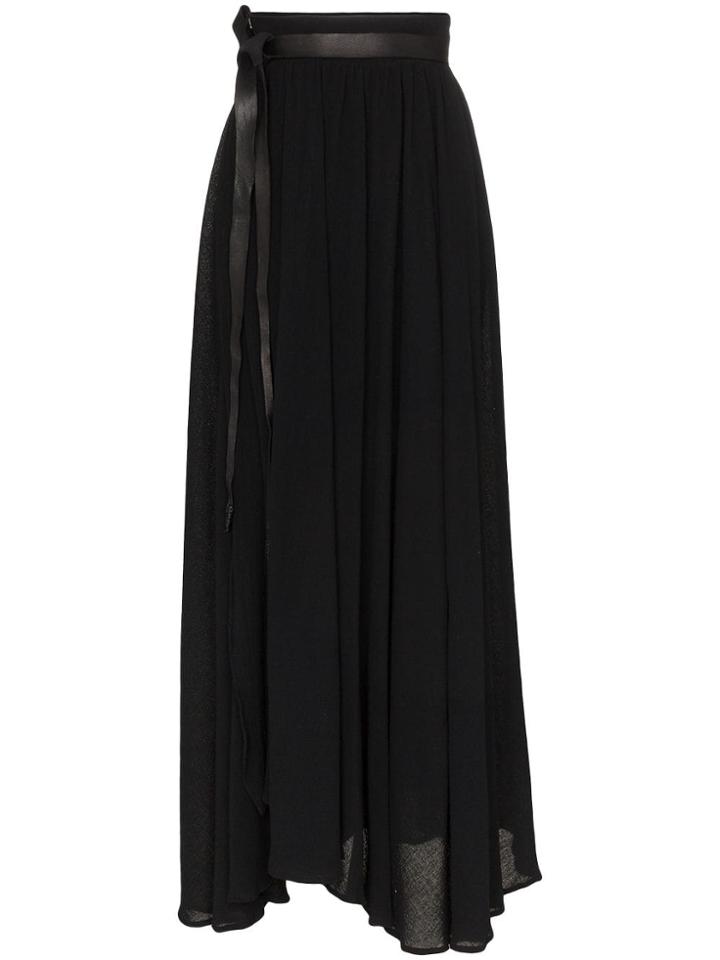 Caravana Wrap Maxi Skirt - Black