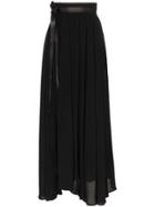 Caravana Wrap Maxi Skirt - Black
