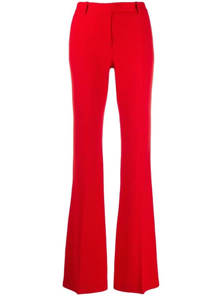 Alexander Mcqueen Flared Pleated Trousers