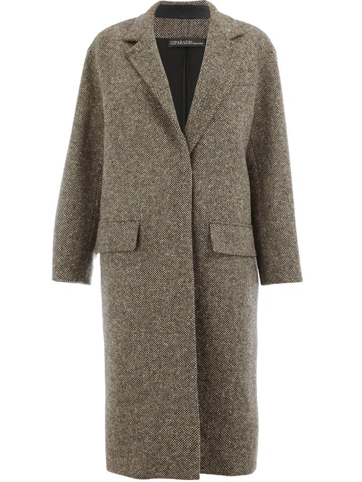 32 Paradis Sprung Frères Detroit Single Breasted Coat - Brown