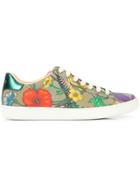 Gucci Floral Print Sneakers - Green