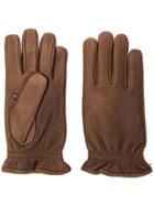 Orciani Elasticated Gloves - Brown