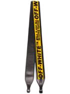 Off-white Black And Yellow Industrial Pu Bag Strap
