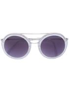 Emilio Pucci - Round Sunglasses - Women - Acetate/metal - 52, Grey, Acetate/metal