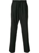 Juun.j Pinstripe Trousers - Black