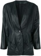 Versace Pre-owned 1980's Leather Jacket - Green