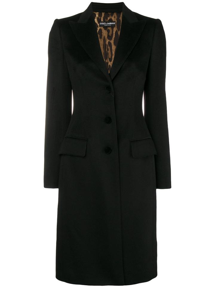 Dolce & Gabbana Single-breasted Coat - Black