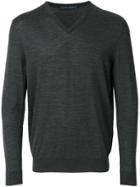 Kiton V-neck Sweater - Grey