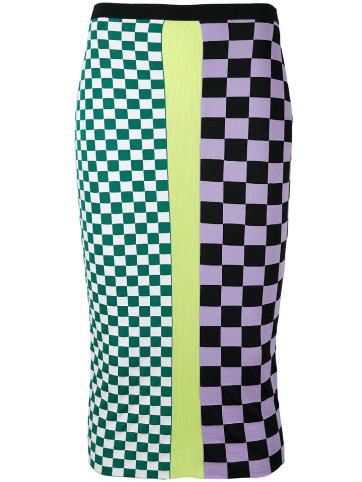 Versace Gridlock Skirt, Women's, Size: 42, Cotton/spandex/elastane/viscose