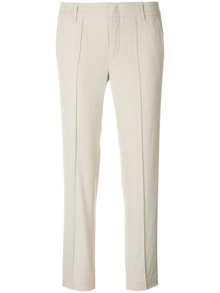 Vince Tailored Cropped Trousers - Nude & Neutrals