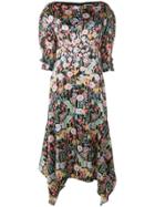 Peter Pilotto Silk Boatneck Dress - Black