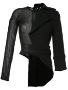 Comme Des Garçons Pre-owned Mesh Panel Half Jacket - Black