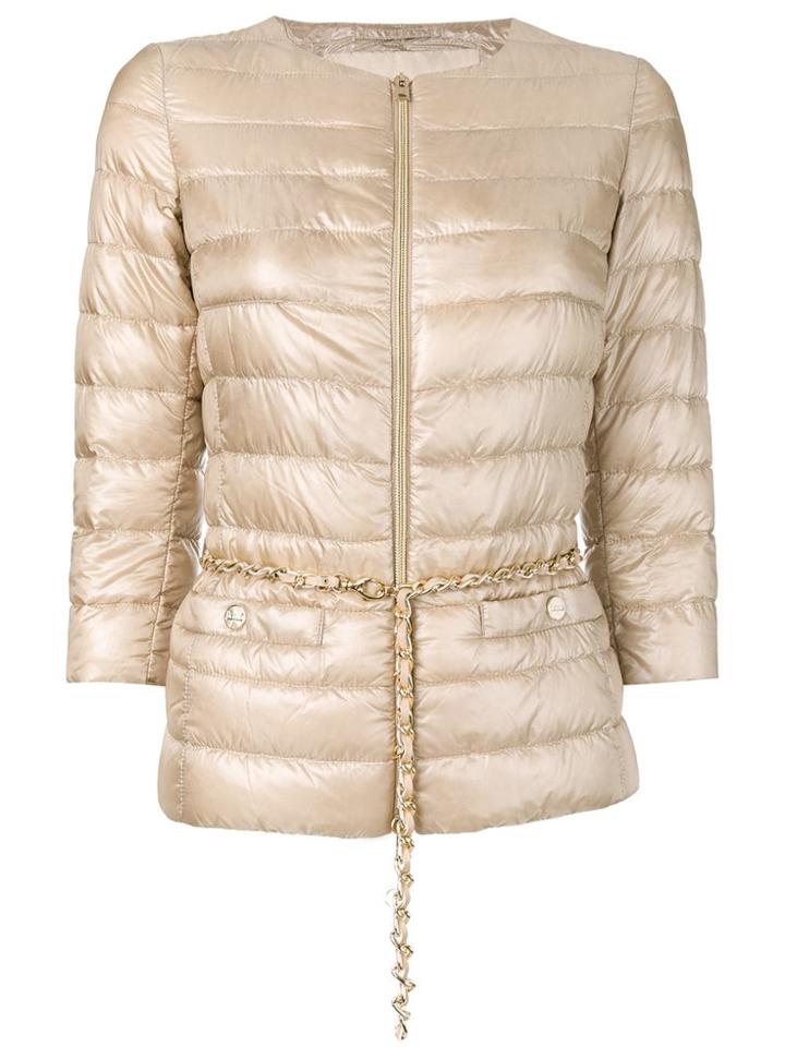 Herno 3/4 Sleeves Padded Jacket - Neutrals