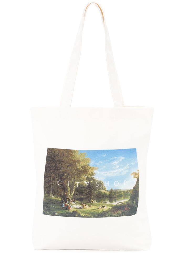 Cityshop Cityshop Landscape Shopper Tote - White