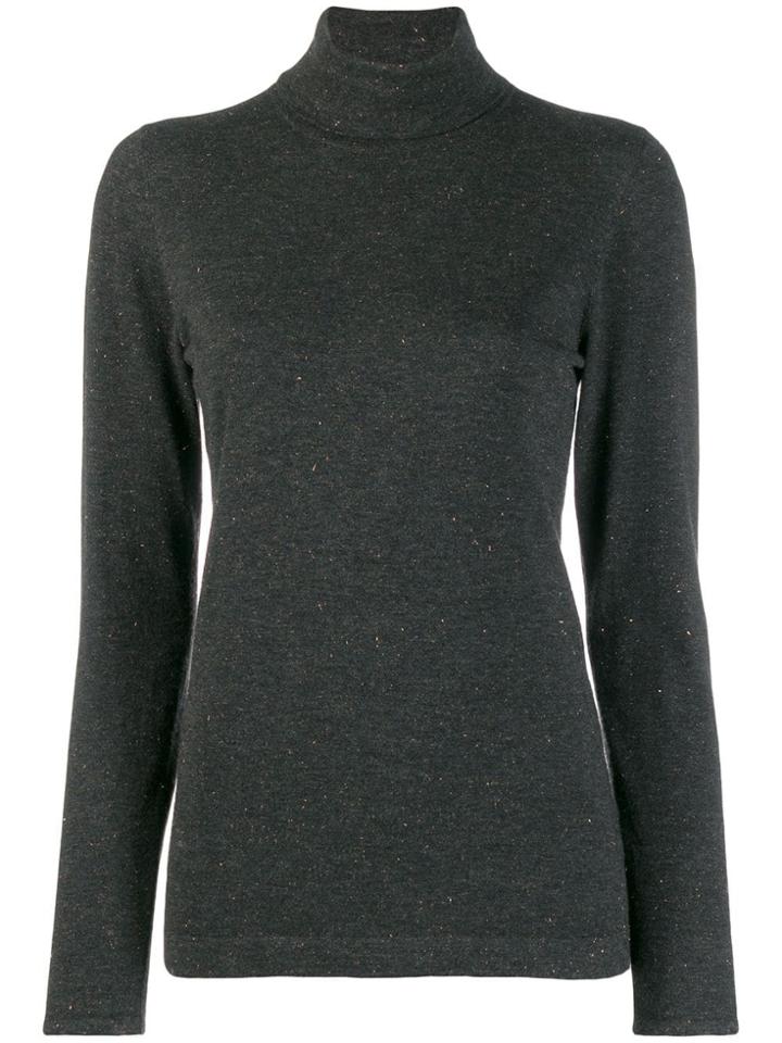 Brunello Cucinelli Roll Neck Sweater - Grey