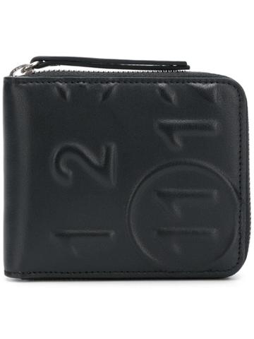 Maison Margiela Embossed Numbers Wallet - Black