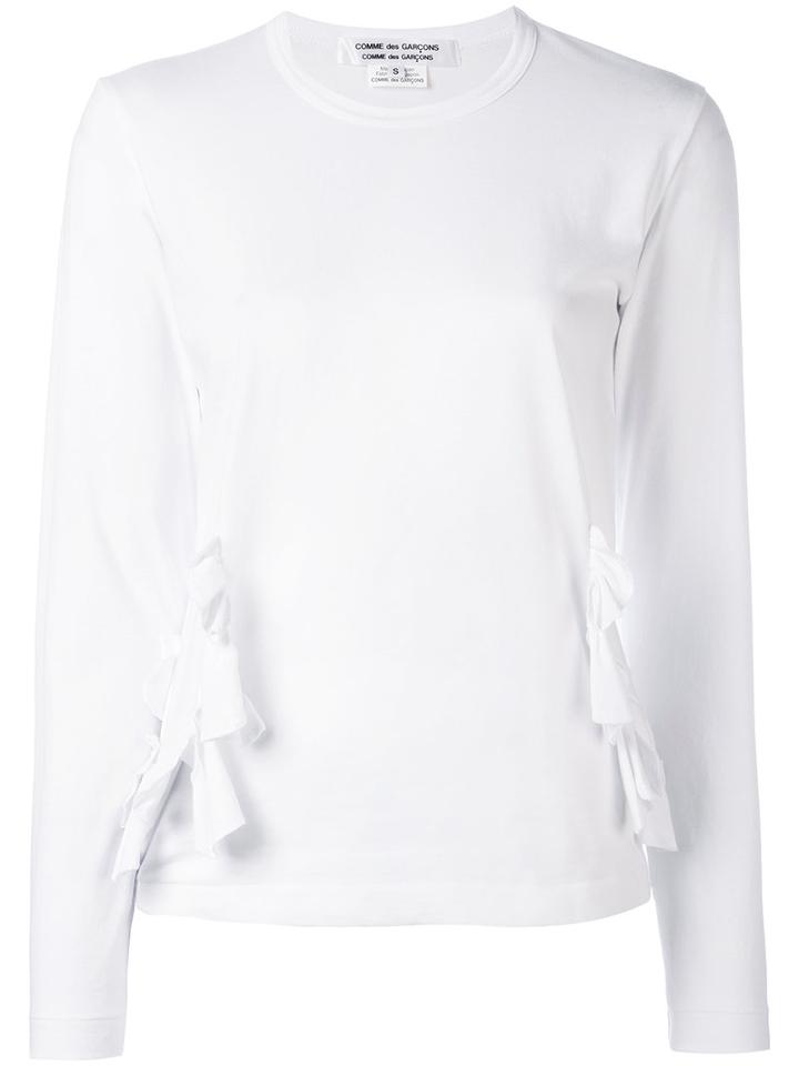 Comme Des Garçons Comme Des Garçons - Ruffled Detail Blouse - Women - Cotton - L, Women's, White, Cotton