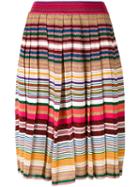 Gucci - Striped Pleated Skirt - Women - Polyamide/wool/metallic (grey) Fibre - S, Polyamide/wool/metallic Fibre