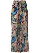 Etro Paisley Print Wide-leg Trousers - Multicolour