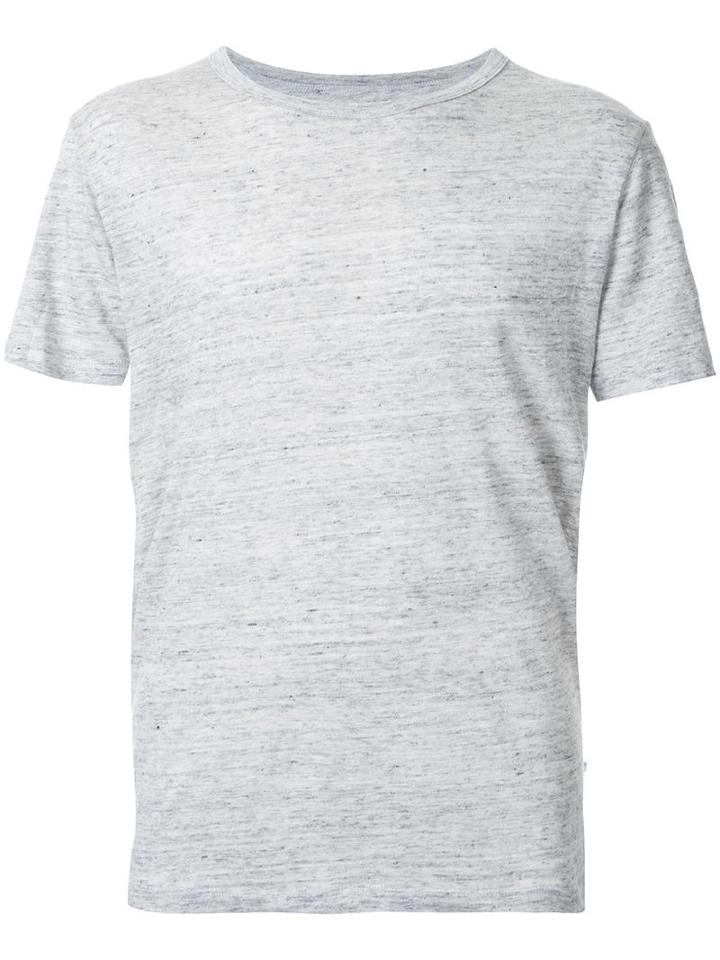 Venroy Round Neck T-shirt, Men's, Size: Xxl, Grey, Linen/flax