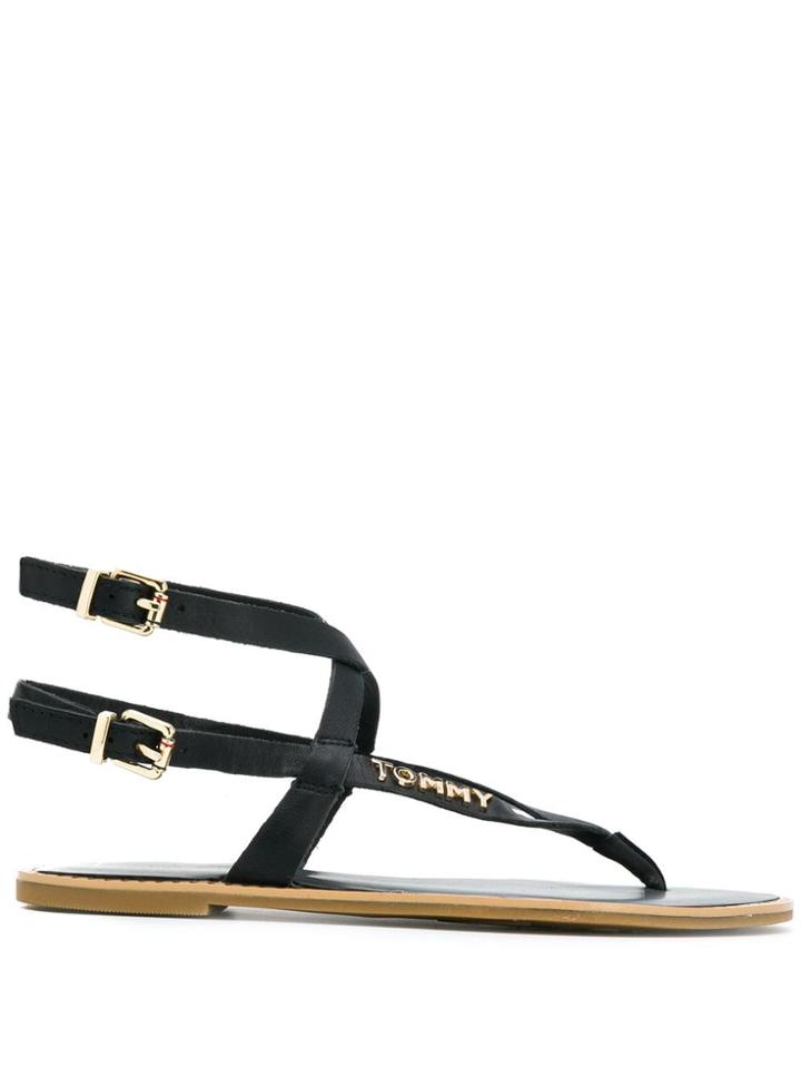 Tommy Hilfiger Strappy Sandals - Black
