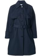 Prada Belted Trench Coat - Blue