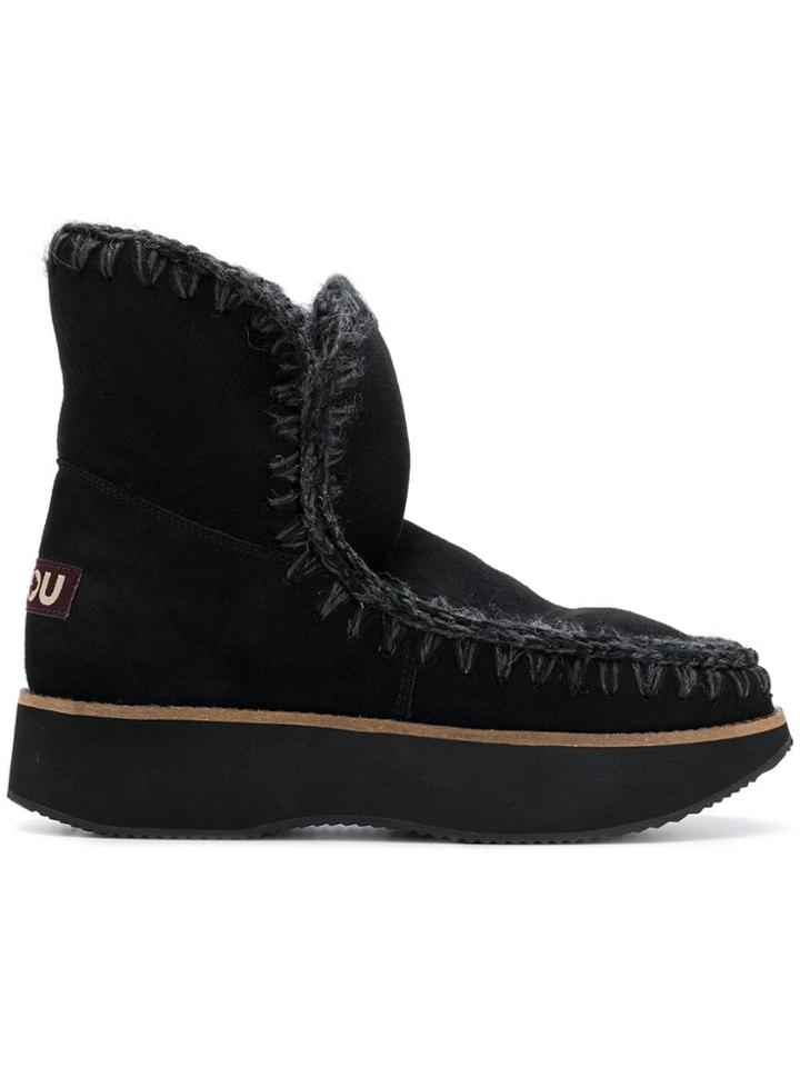 Mou Classic Slip-on Boots - Black