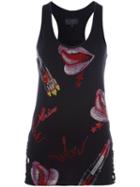 Philipp Plein Aberchirder Tank Top, Women's, Size: Large, Black, Cotton/spandex/elastane